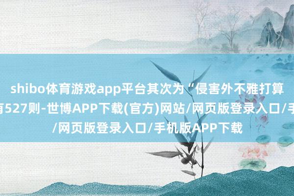 shibo体育游戏app平台其次为“侵害外不雅打算专利权纠纷”有527则-世博APP下载(官方)网站/网页版登录入口/手机版APP下载